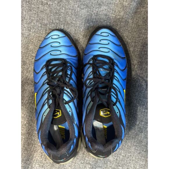 Nike Air Max Plus TN Hyper Blue Black Yellow – OG Retro Running Shoes - Picture 6 of 6